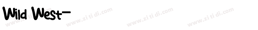 Wild West字体转换
